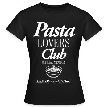 Pasta Lovers Club - Frauen T-Shirt - Schwarz - Vorne - AI Model Female 172 dark (172cm)