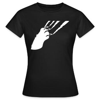 krallen - Frauen T-Shirt - Schwarz - Vorne - AI Model Female 172 dark (172cm)