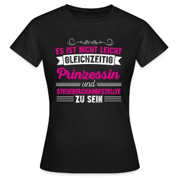 Tax Clerk Shirts/Tax Clerk - Women's T-Shirt - black - Front - AI Model Female 172 dark (172cm)