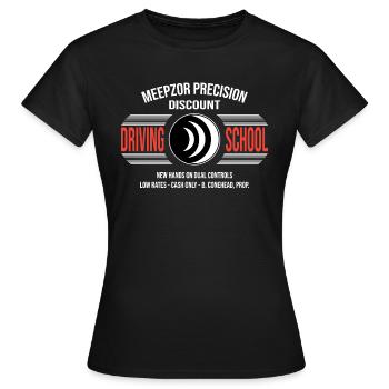 Auto-école - T-shirt Femme - noir - Devant - AI Model Female 172 dark (172cm)