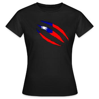 Taiwan taiwan - Frauen T-Shirt - Schwarz - Vorne - AI Model Female 172 dark (172cm)