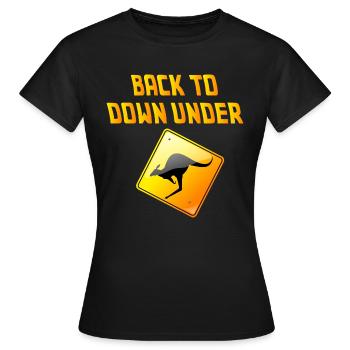 Australia Australia - Women's T-Shirt - black - Front - AI Model Female 172 dark (172cm)