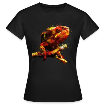 gxp perfect chamaeleon chameleon - Frauen T-Shirt - Schwarz - Vorne - AI Model Female 172 dark (172cm)