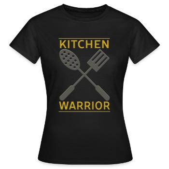 Guerrier de cuisine - Guerrier de cuisine - T-shirt Femme - noir - Devant - AI Model Female 172 dark (172cm)