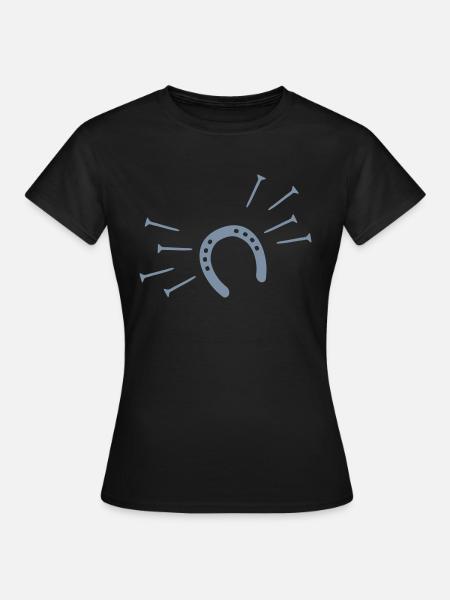 Hufeisen - Frauen T-Shirt - Schwarz