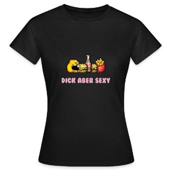 Dick Mais Sexy - T-shirt Femme - noir - Devant - AI Model Female 172 dark (172cm)
