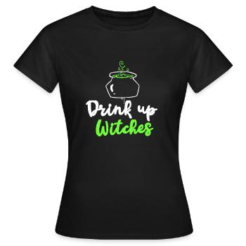 Boire sorcières - T-shirt Femme - noir - Devant - AI Model Female 172 dark (172cm)