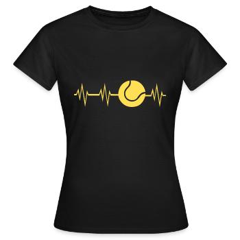 impulsion de tennis - T-shirt Femme - noir - Devant - AI Model Female 172 dark (172cm)