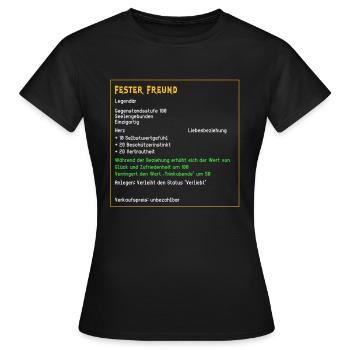 Legendärer fester Freund Liebe Beziehung verliebt - Frauen T-Shirt - Schwarz - Vorne - AI Model Female 172 dark (172cm)
