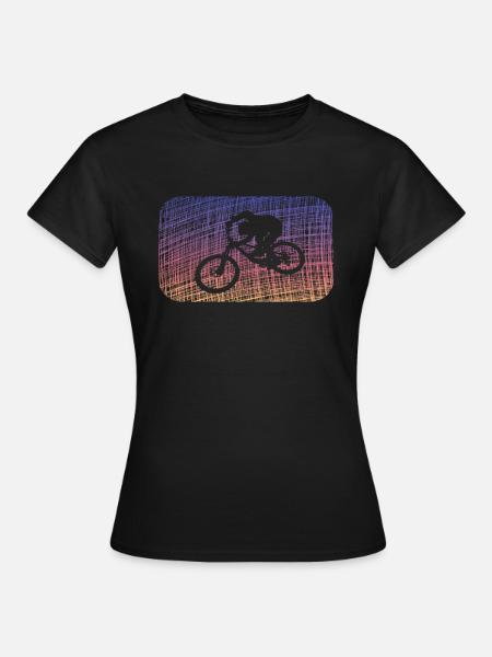 Biken - Frauen T-Shirt - Schwarz