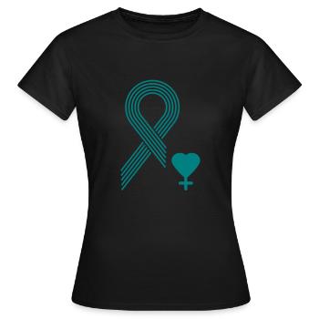 Ne plus garder le silence, le Mois de la sensibilisation aux agressions sexuelles - T-shirt Femme - noir - Devant - AI Model Female 172 dark (172cm)