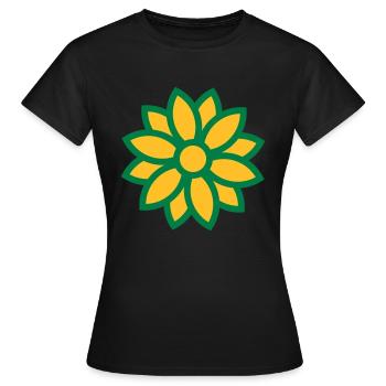flower - Frauen T-Shirt - Schwarz - Vorne - AI Model Female 172 dark (172cm)