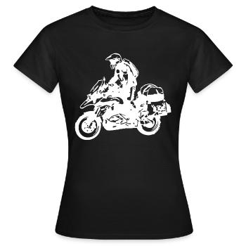 sports Moto - T-shirt Femme - noir - Devant - AI Model Female 172 dark (172cm)