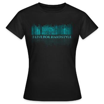Hardstyle - T-shirt Femme - noir - Devant - AI Model Female 172 dark (172cm)