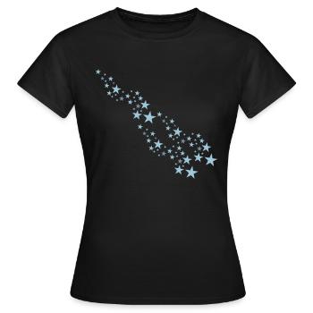 stars - T-shirt Femme - noir - Devant - AI Model Female 172 dark (172cm)