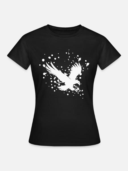 aigle rapace águila rapaz gieriger Adler oiseau - T-shirt Femme - noir