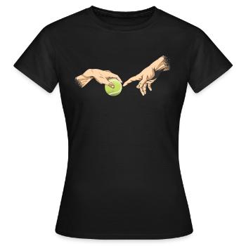 Tenni joueur De Tennis Michelangelo Art Art - T-shirt Femme - noir - Devant - AI Model Female 172 dark (172cm)