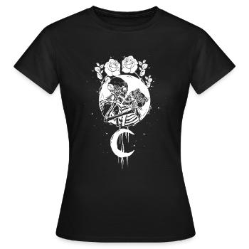 Occulte Moonrose Witchcraft sorcière couple occulte - T-shirt Femme - noir - Devant - AI Model Female 172 dark (172cm)