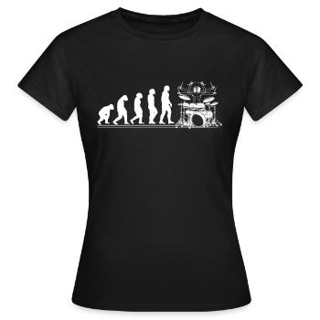 Drummer Drums Drums Drums - Women's T-Shirt - black - Front - AI Model Female 172 dark (172cm)