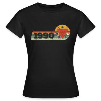 Joueur de snooker snooker né en 1990 - T-shirt Femme - noir - Devant - AI Model Female 172 dark (172cm)