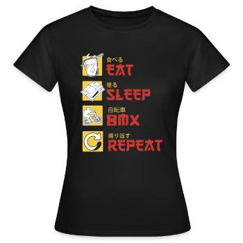 BMX Cycliste BMX Vélo BMX Rampe BMX BMX Vélo - T-shirt Femme - noir - Devant - AI Model Female 172 dark (172cm)