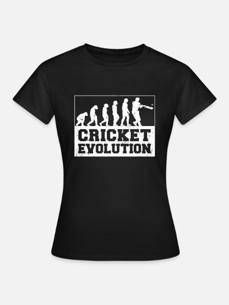 Kricketspieler Cricket-game Evolution - Frauen T-Shirt - Schwarz
