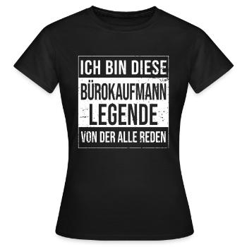 Angestellter Geburtstag geboren Legende - Frauen T-Shirt - Schwarz - Vorne - AI Model Female 172 dark (172cm)