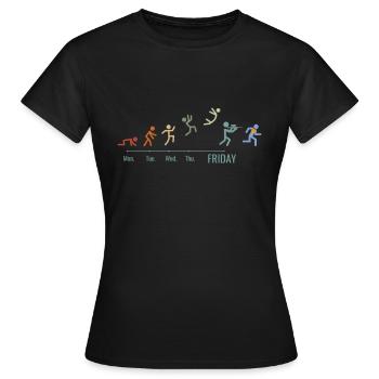 Paintball Airsoft gaming Softair Spiele Vintage - Frauen T-Shirt - Schwarz - Vorne - AI Model Female 172 dark (172cm)