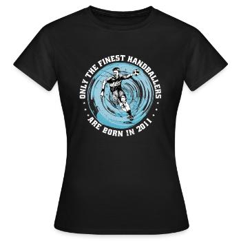 Handballeur Handballeur né en 2011 - T-shirt Femme - noir - Devant - AI Model Female 172 dark (172cm)