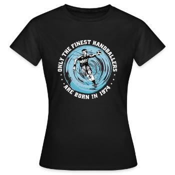 Handballeur Handballeur né en 1974 - T-shirt Femme - noir - Devant - AI Model Female 172 dark (172cm)