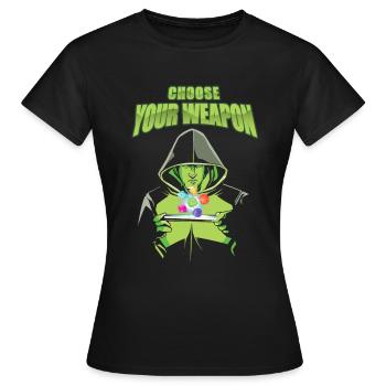 Jeu de rôle Jeu de rôle Jeu de plateau RPG-Gamer - T-shirt Femme - noir - Devant - AI Model Female 172 dark (172cm)