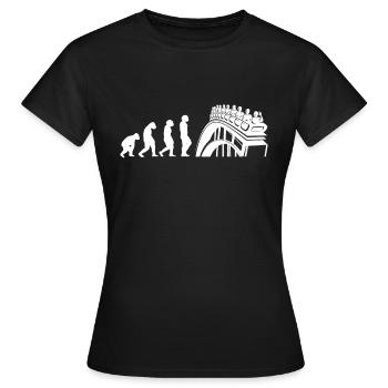 Amusement Park, Fair, Fairground, Funfair - Women's T-Shirt - black - Front - AI Model Female 172 dark (172cm)