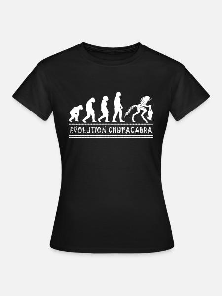 Kryptozoologen Chupacabra-Kreaturen Evolution - Frauen T-Shirt - Schwarz