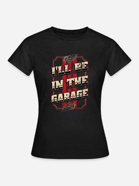 Auto-Schrauber Mechaniker Hobby-Garage Modellbau - Frauen T-Shirt - Schwarz