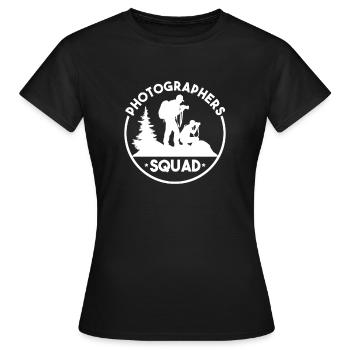 Photographers Photographers-squad Nature Photographer - Women's T-Shirt - black - Front - AI Model Female 172 dark (172cm)