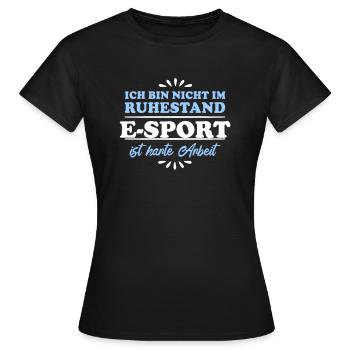Retraite Retraité Retraité Esports - T-shirt Femme - noir - Devant - AI Model Female 172 dark (172cm)