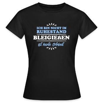 Retraite Pensionné Retraité Lead Casting - T-shirt Femme - noir - Devant - AI Model Female 172 dark (172cm)