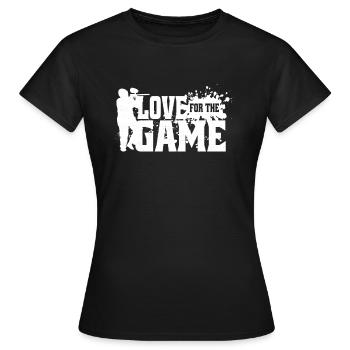 Softair-Ball gamer Airsoft-Kugeln Spiel Zubehör - Frauen T-Shirt - Schwarz - Vorne - AI Model Female 172 dark (172cm)