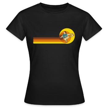Inline skating Inline skaters Inline skates - Women's T-Shirt - black - Front - AI Model Female 172 dark (172cm)