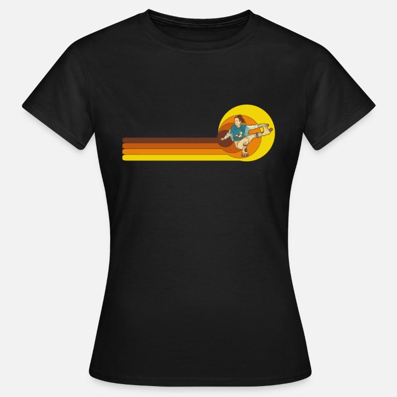 Inline-Skating Inline-Skater Inline-skates - Frauen T-Shirt - Schwarz