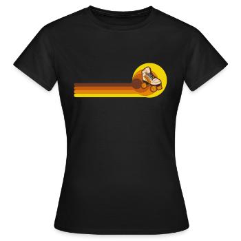 Inline-Skating Inline-Skater Inline-skates - Frauen T-Shirt - Schwarz - Vorne - AI Model Female 172 dark (172cm)