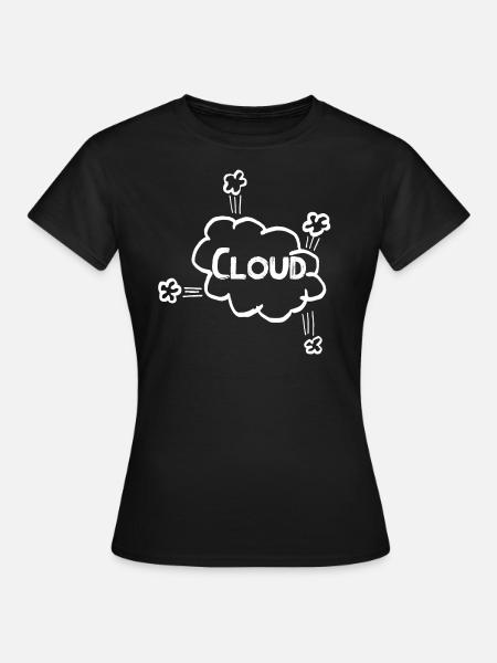 Cloud IT - Frauen T-Shirt - Schwarz