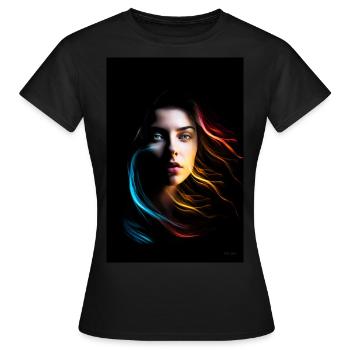 Sinnlich 1 - Frauen T-Shirt - Schwarz - Vorne - AI Model Female 172 dark (172cm)