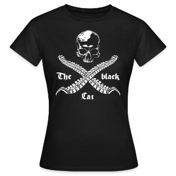 Crâne et os croisés - T-shirt Femme - noir - Devant - AI Model Female 172 dark (172cm)