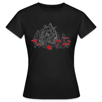 Dumb Scream of the Viking - Women's T-Shirt - black - Front - AI Model Female 172 dark (172cm)