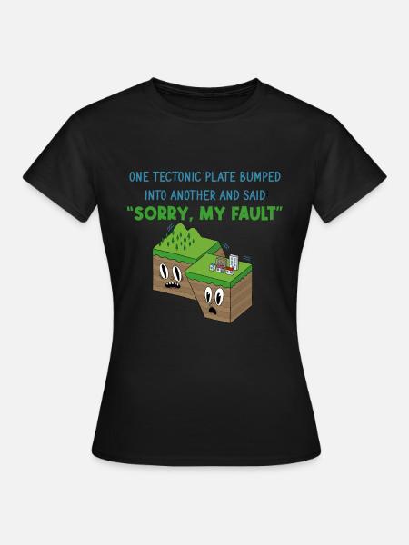 Erdbeben - Frauen T-Shirt - Schwarz