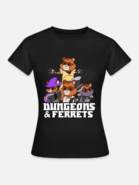 Frettchen - Frauen T-Shirt - Schwarz