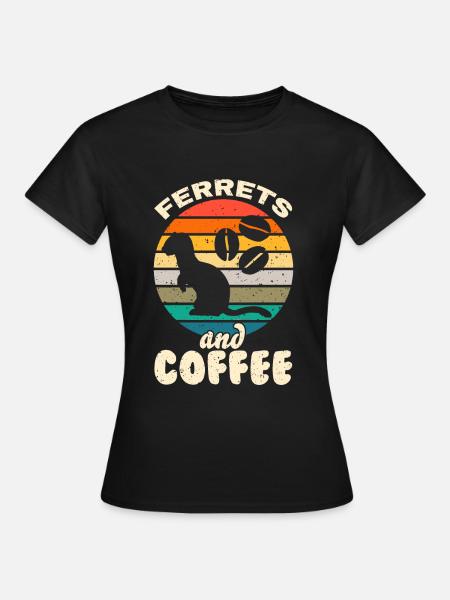 Frettchen - Frauen T-Shirt - Schwarz
