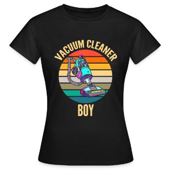 Staubsauger Reinigung Reinigungskraft Geschenk - Frauen T-Shirt - Schwarz - Vorne - AI Model Female 172 dark (172cm)