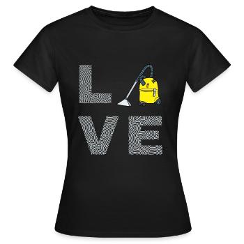 Staubsauger Reinigung Reinigungskraft Geschenk - Frauen T-Shirt - Schwarz - Vorne - AI Model Female 172 dark (172cm)